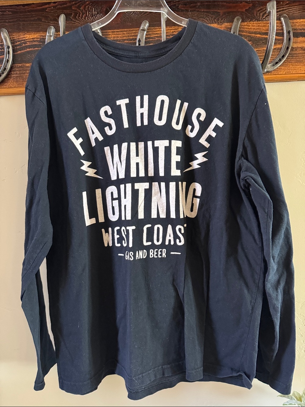 Fasthouse White Lightning West Coast Long Sleeve Tee - Black